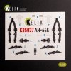 KELIK K35037 AH-64E Apache interior 3D decals for Takom kit 1/35